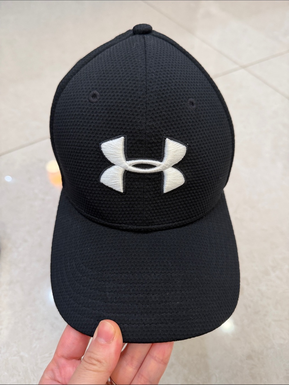 Under Armour Black Cap with White Logo